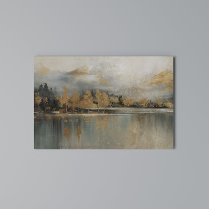 ECHOES OF GOLDEN DAWN Horizontal Canvas Print
