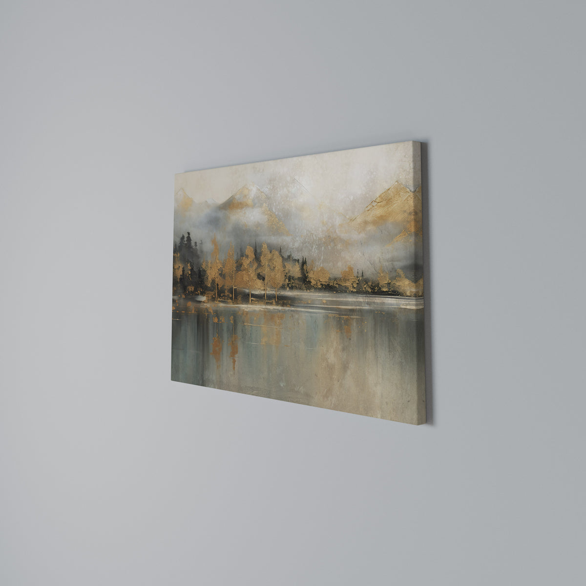 ECHOES OF GOLDEN DAWN Horizontal Canvas Print
