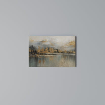 ECHOES OF GOLDEN DAWN Horizontal Canvas Print