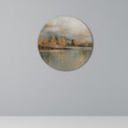 ECHOES OF GOLDEN DAWN Runde Wanddekoration Ø 69 cm