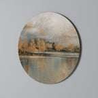 ECHOES OF GOLDEN DAWN Runde Wanddekoration Ø 69 cm