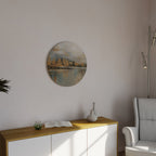 ECHOES OF GOLDEN DAWN Runde Wanddekoration Ø 69 cm