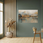 ECHOES OF GOLDEN DAWN Selbstklebendes Horizontal-Poster