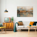 ECHOES OF GOLDEN DAWN Selbstklebendes Horizontal-Poster