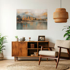 ECHOES OF GOLDEN DAWN Selbstklebendes Horizontal-Poster