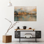 ECHOES OF GOLDEN DAWN Selbstklebendes Horizontal-Poster