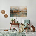 ECHOES OF GOLDEN DAWN Selbstklebendes Horizontal-Poster