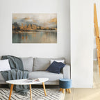 ECHOES OF GOLDEN DAWN Selbstklebendes Horizontal-Poster