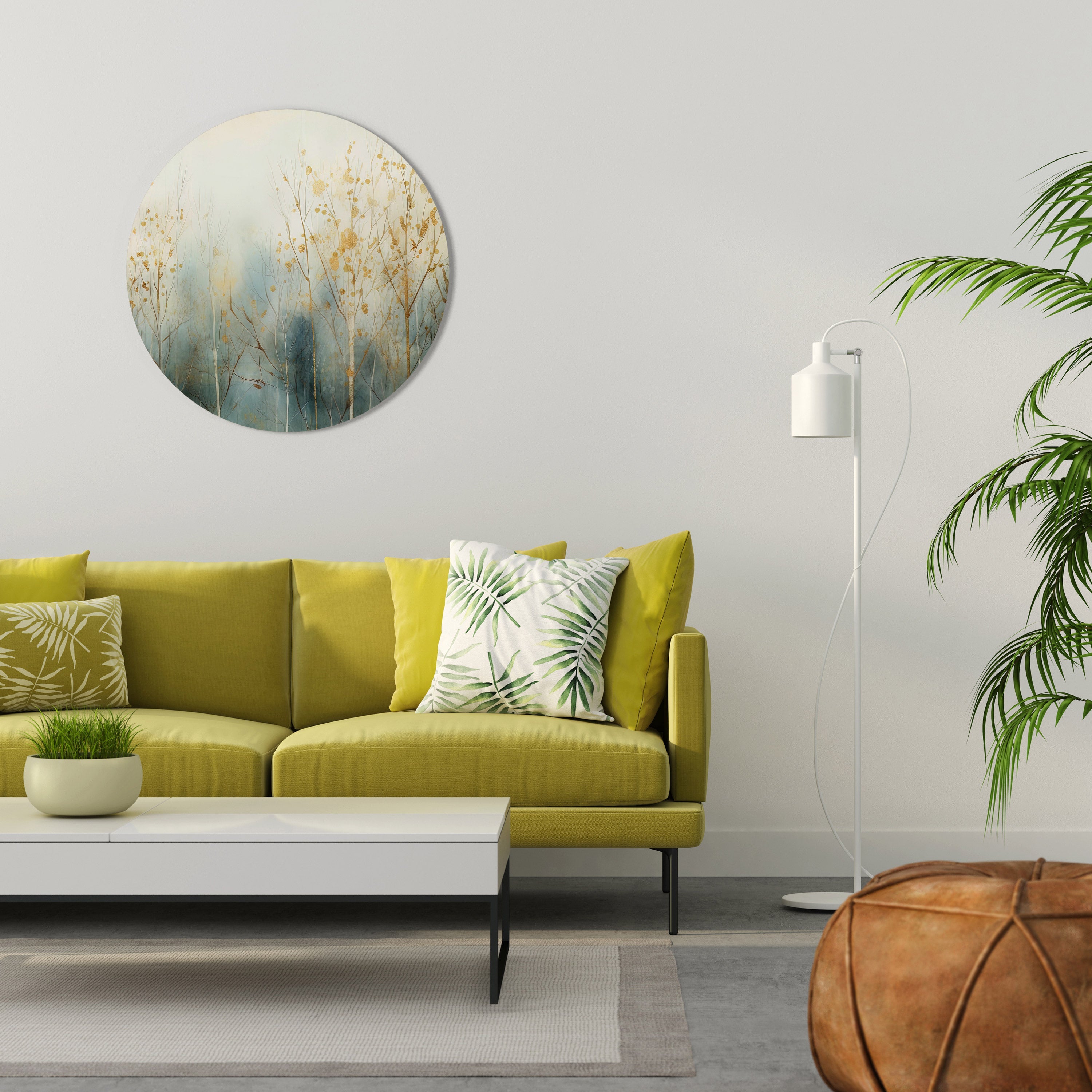 MYSTICAL FOREST DREAM Runde Wanddekoration Ø 69 cm