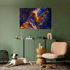 COSMIC DREAMSCAPE Selbstklebendes Horizontal-Poster