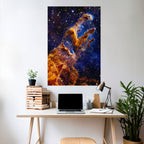 COSMIC DREAMSCAPE Selbstklebendes Poster - Hochformat