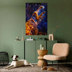 COSMIC DREAMSCAPE Selbstklebendes Poster - Hochformat