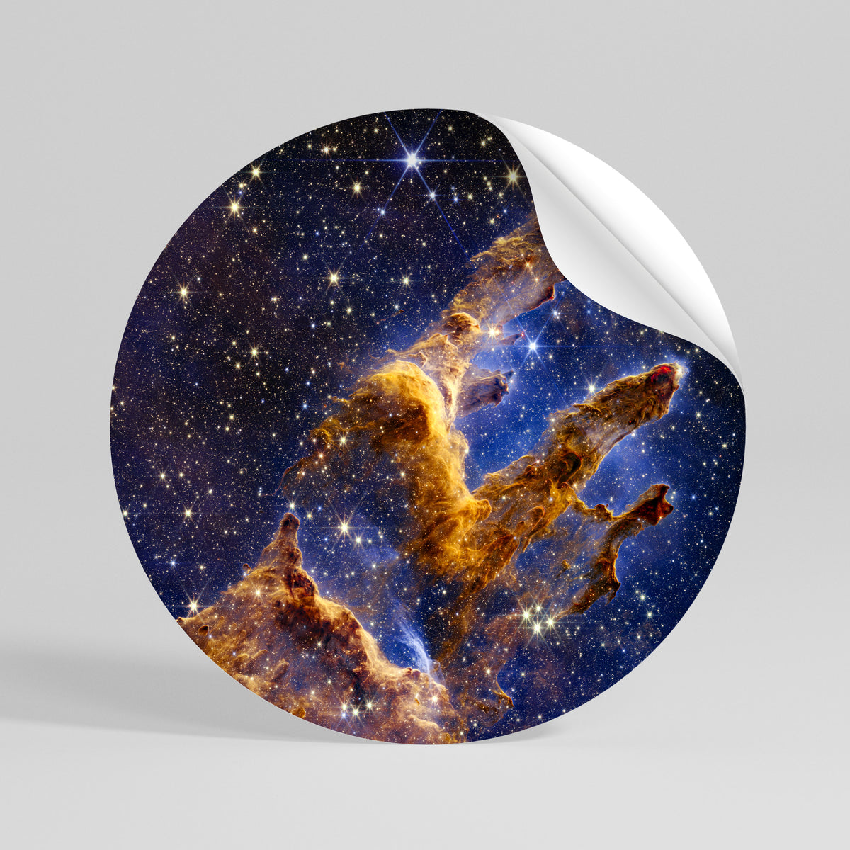 COSMIC DREAMSCAPE Runder Wandsticker zum Abziehen und Aufkleben