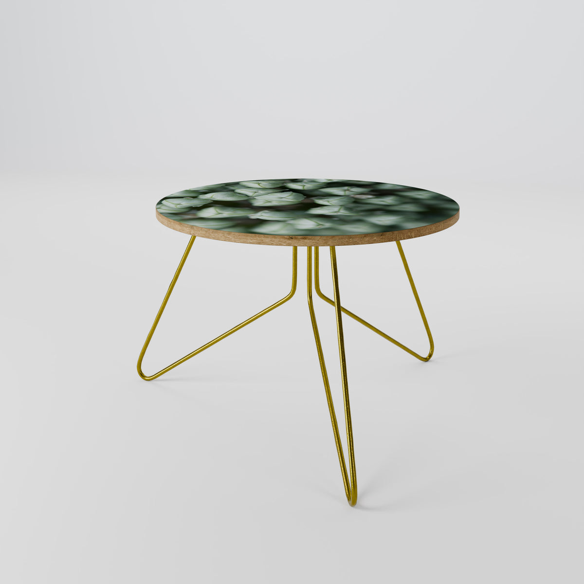 TEXTURED GREEN TIDBITS Couchtisch