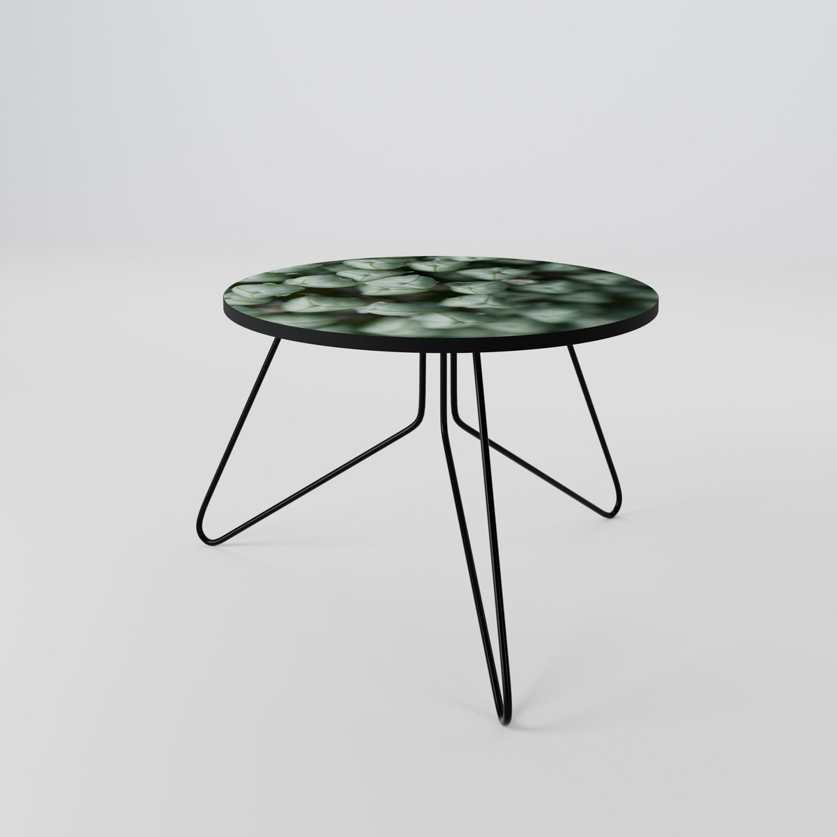TEXTURED GREEN TIDBITS Couchtisch