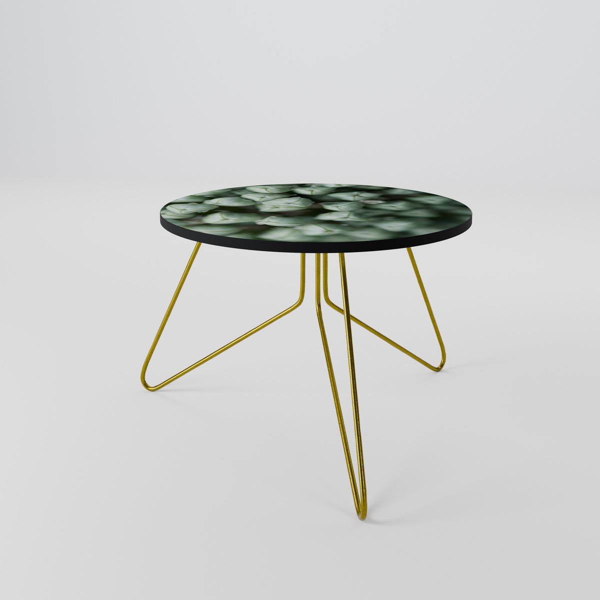 TEXTURED GREEN TIDBITS Couchtisch