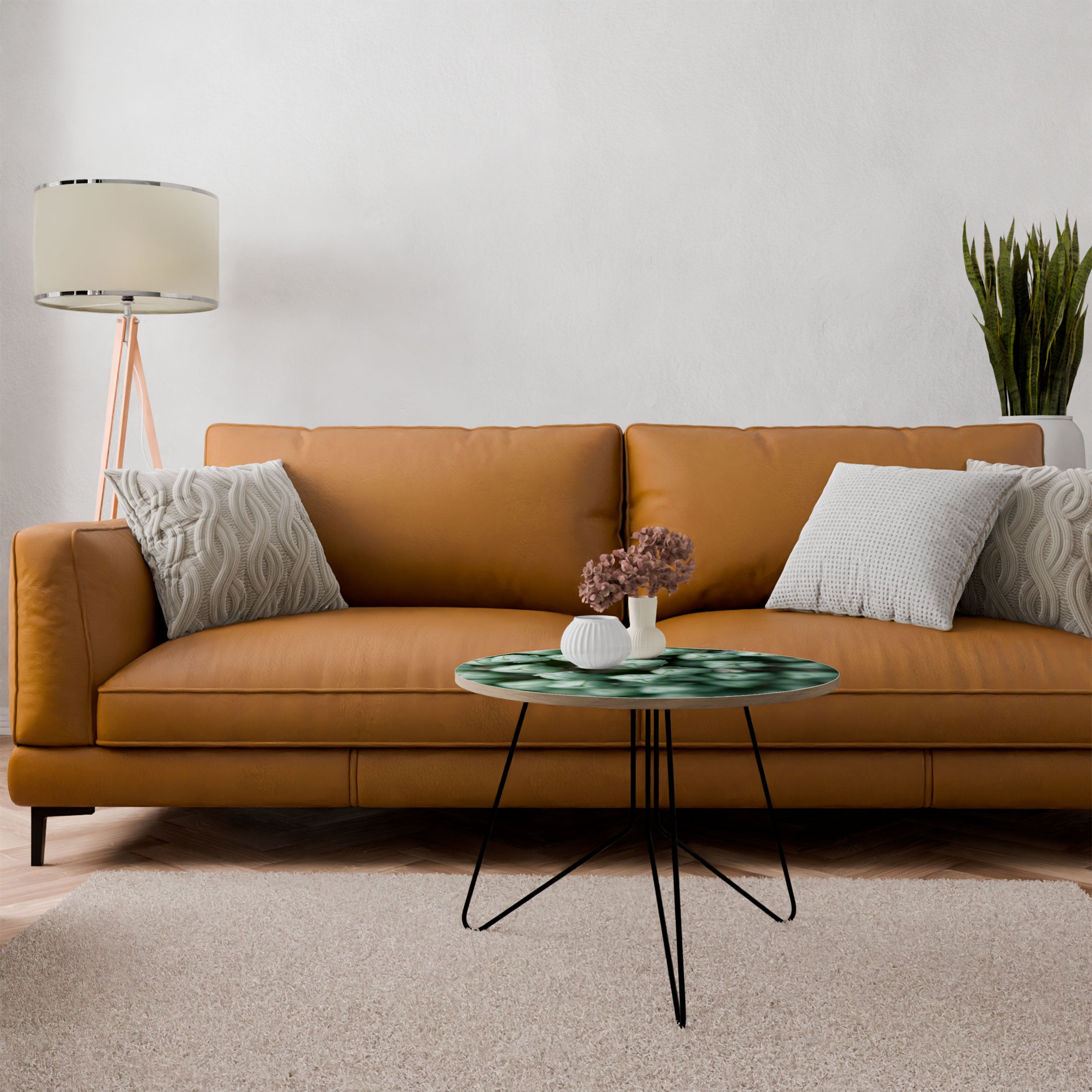TEXTURED GREEN TIDBITS Coffee Table 69