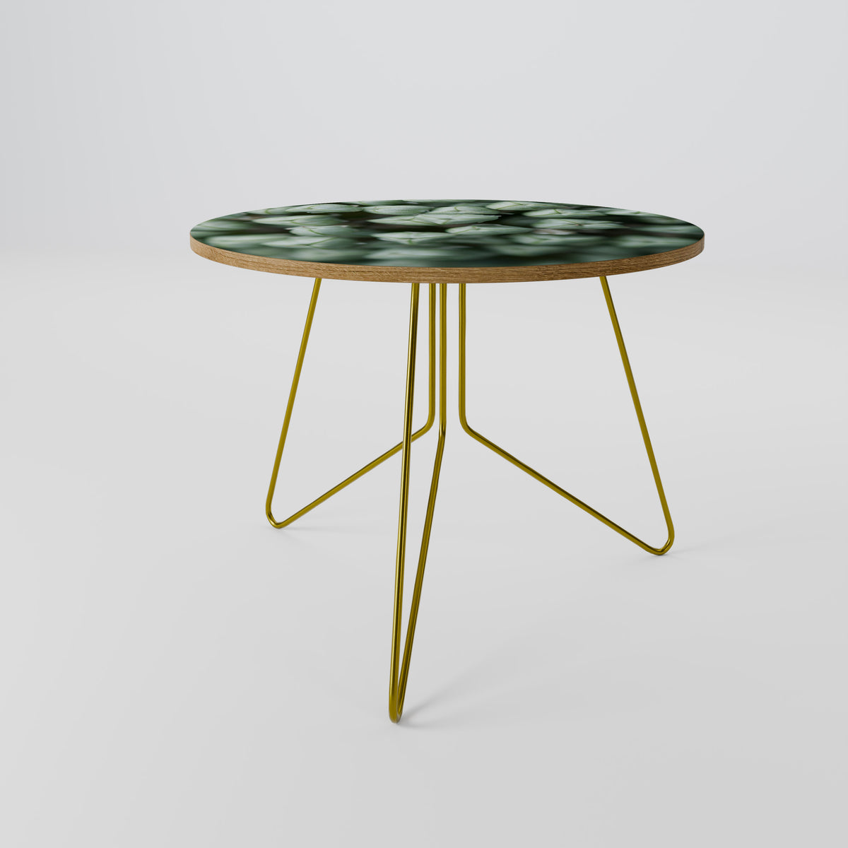 TEXTURED GREEN TIDBITS Couchtisch