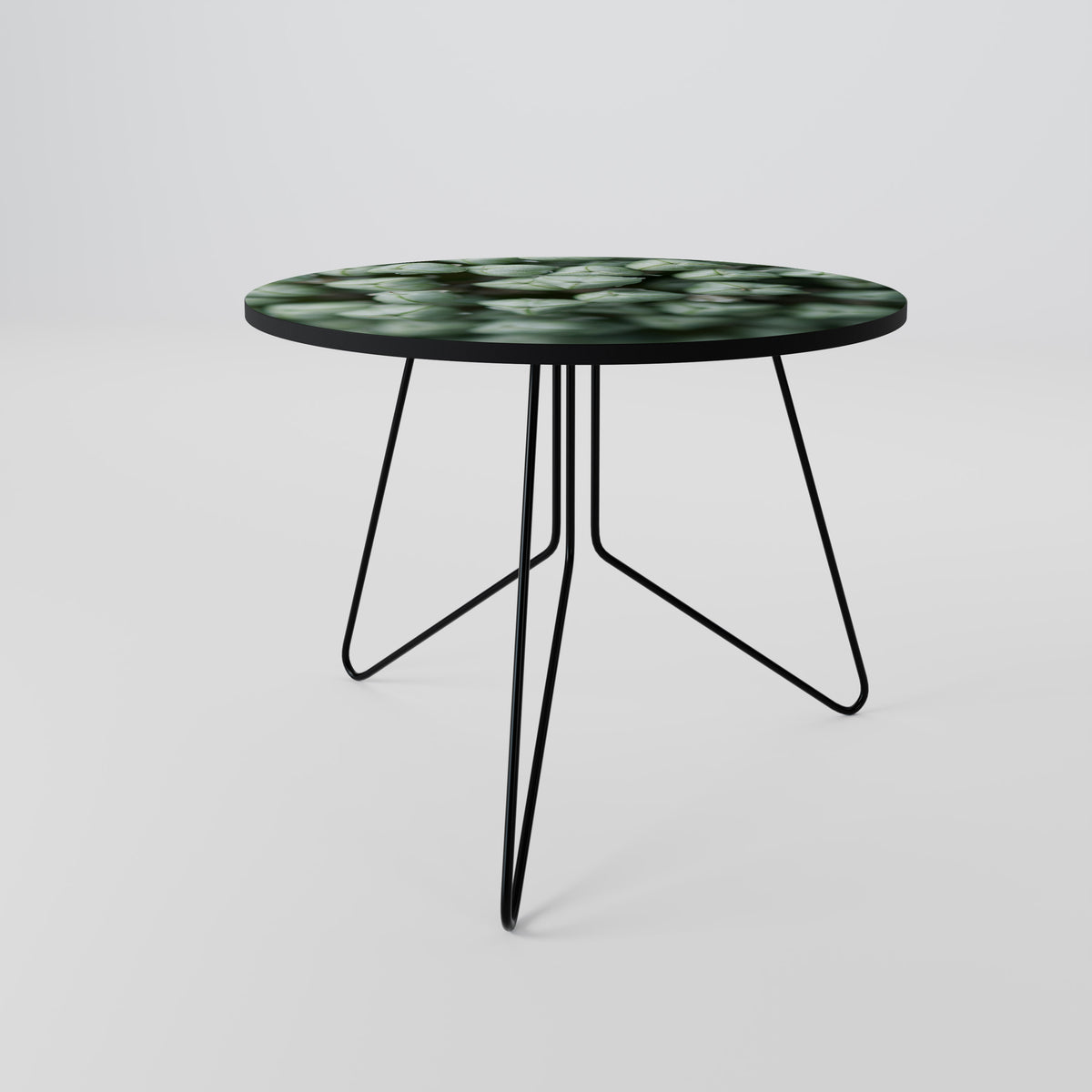 TEXTURED GREEN TIDBITS Couchtisch
