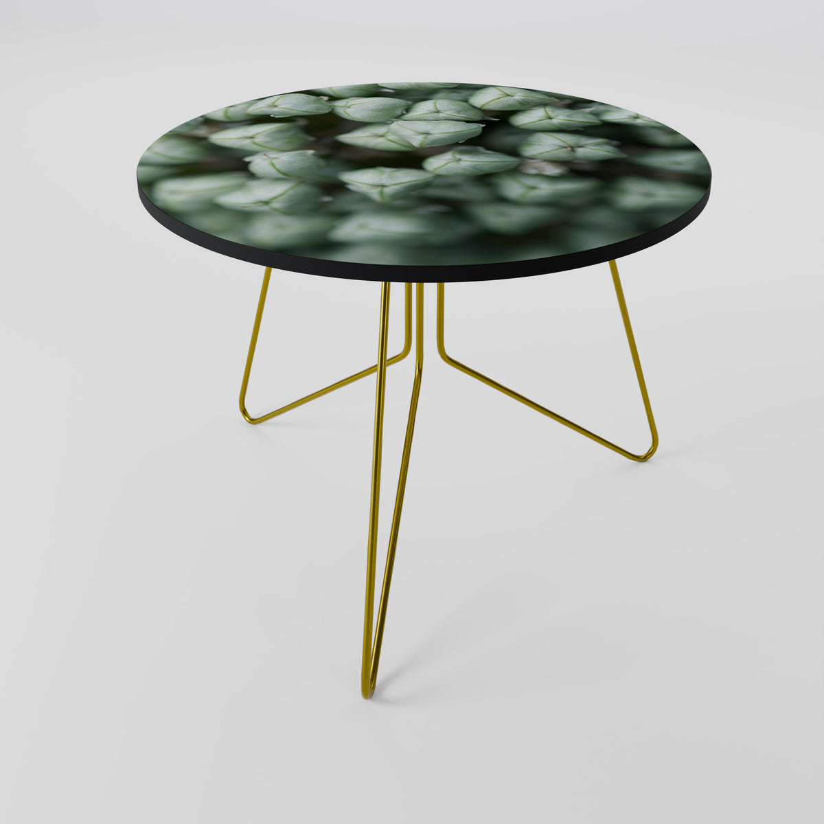 TEXTURED GREEN TIDBITS Couchtisch