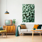 TEXTURED GREEN TIDBITS Selbstklebendes Poster - Hochformat