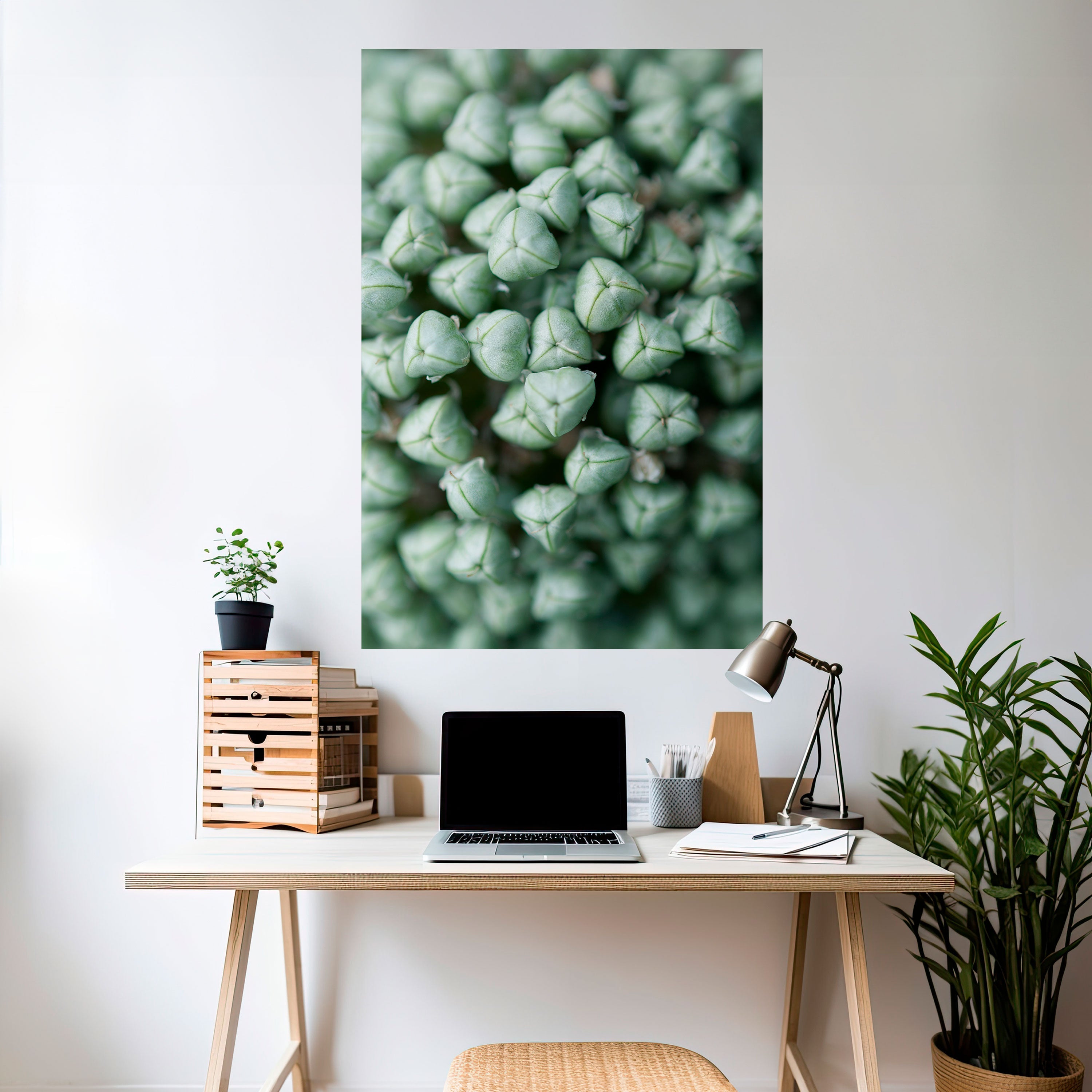 TEXTURED GREEN TIDBITS Vertikales Poster zum Abziehen und Aufkleben