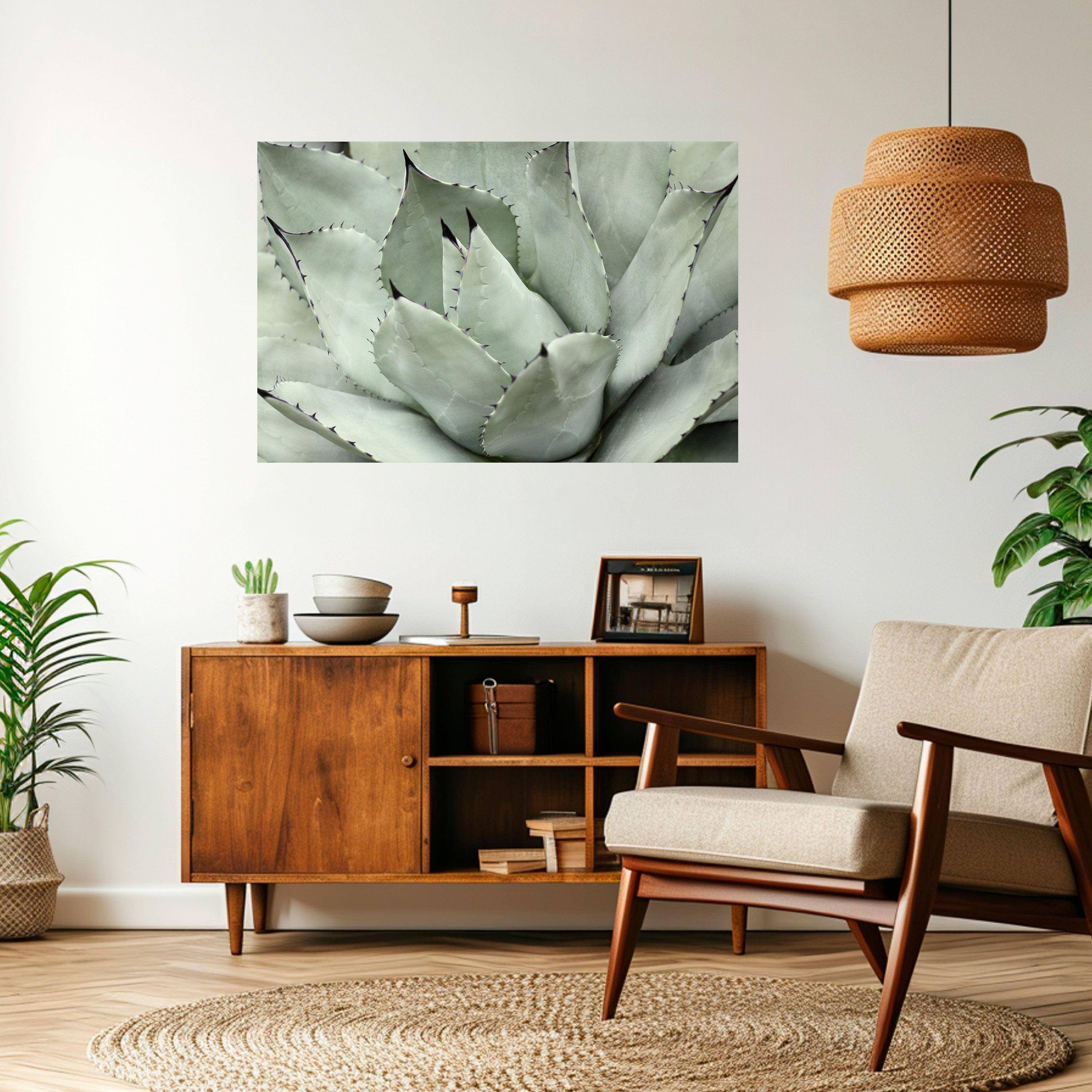 MYSTICAL SUCCULENT DREAM Horizontales Poster zum Abziehen und Aufkleben