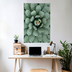 SUCCULENT SYMMETRY Selbstklebendes Poster - Hochformat