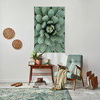 SUCCULENT SYMMETRY Selbstklebendes Poster - Hochformat