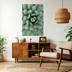 SUCCULENT SYMMETRY Selbstklebendes Poster - Hochformat