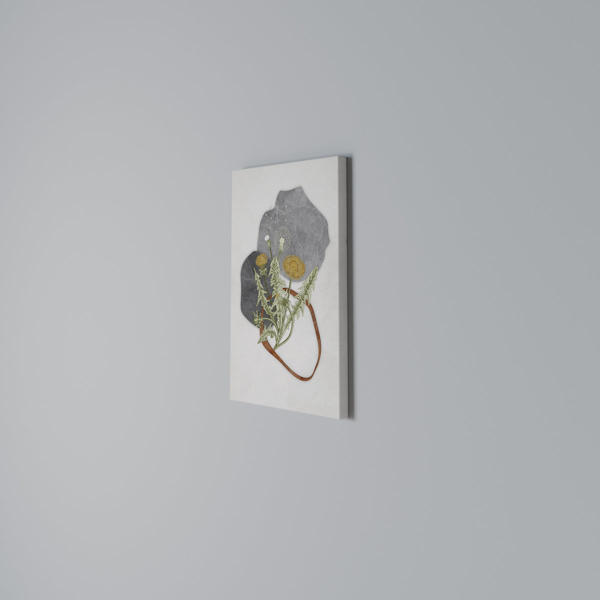 DANDELION RING Vertical Canvas Print