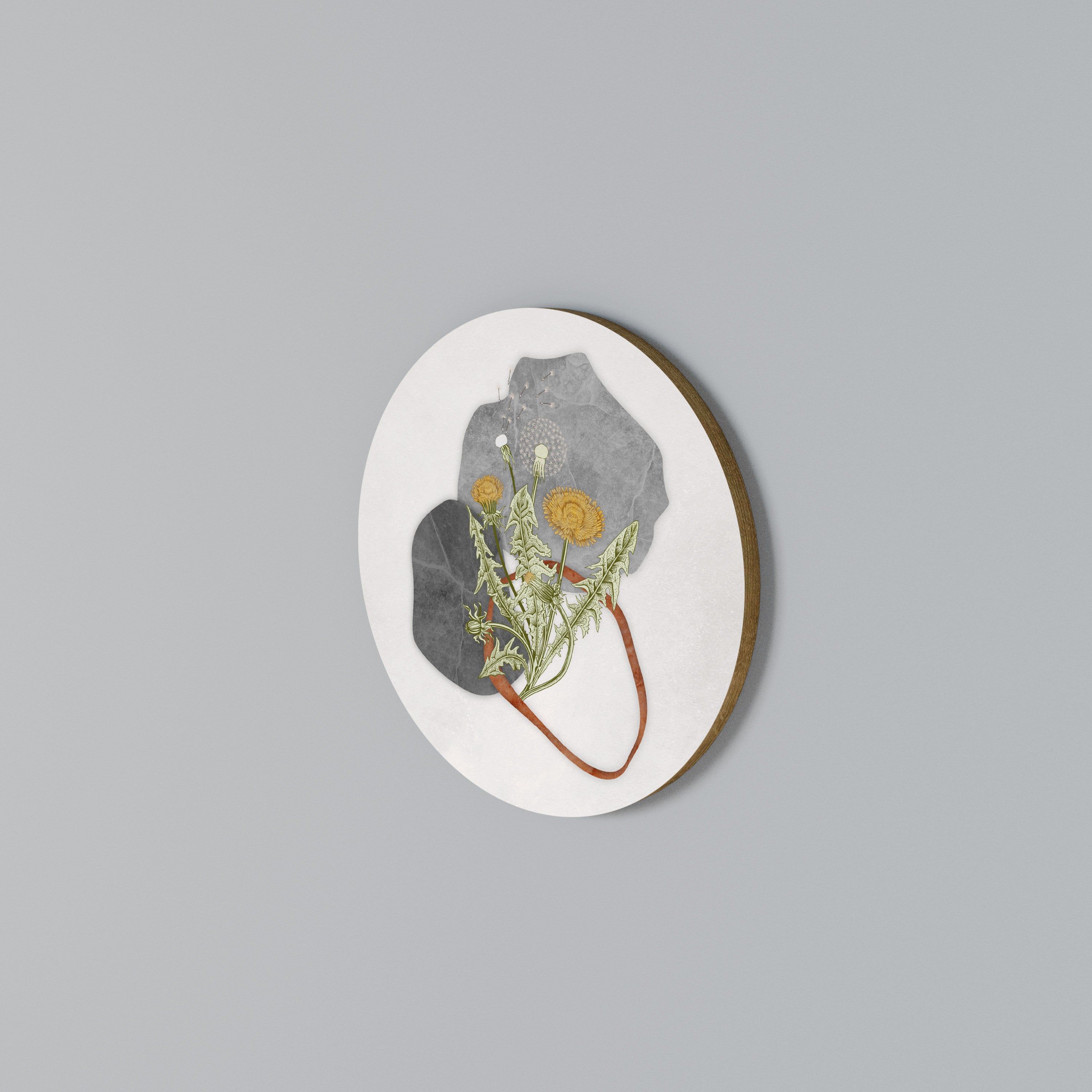 DANDELION RING Round Wall Art