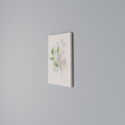 SERENE LEAF SONG Vertical Canvas Print