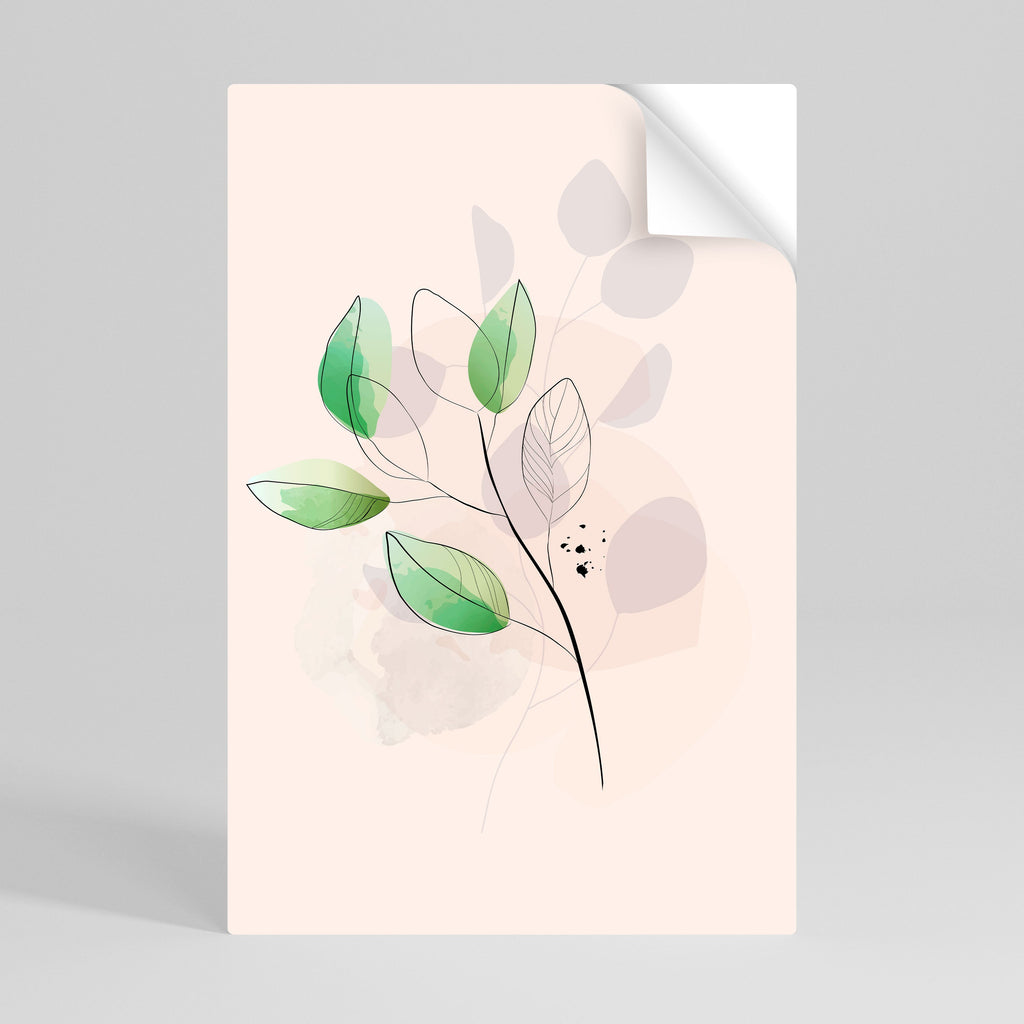 SERENE LEAF SONG Vertikales Poster zum Abziehen und Aufkleben
