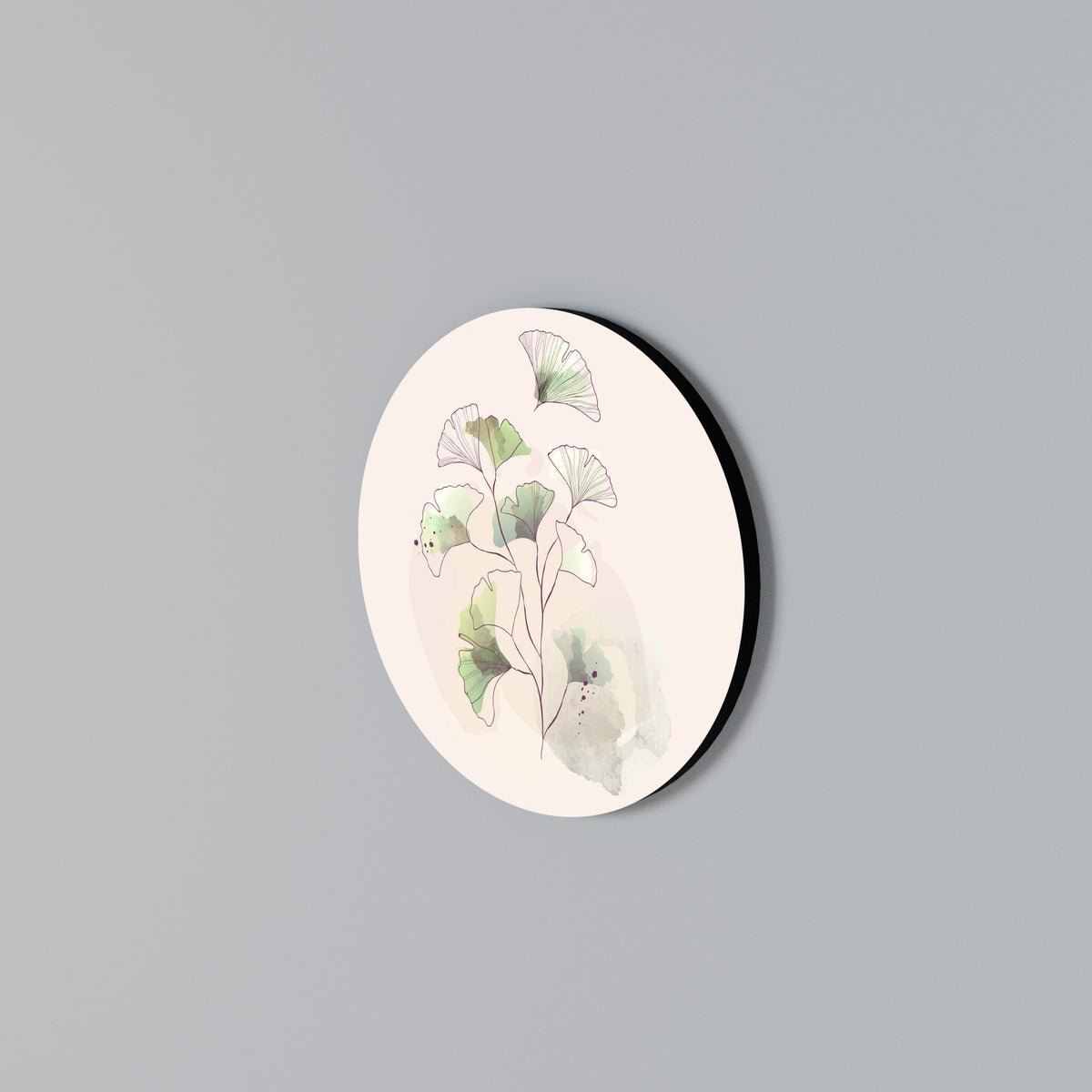 FOLIAGE REVERIE Rundes Wandbild