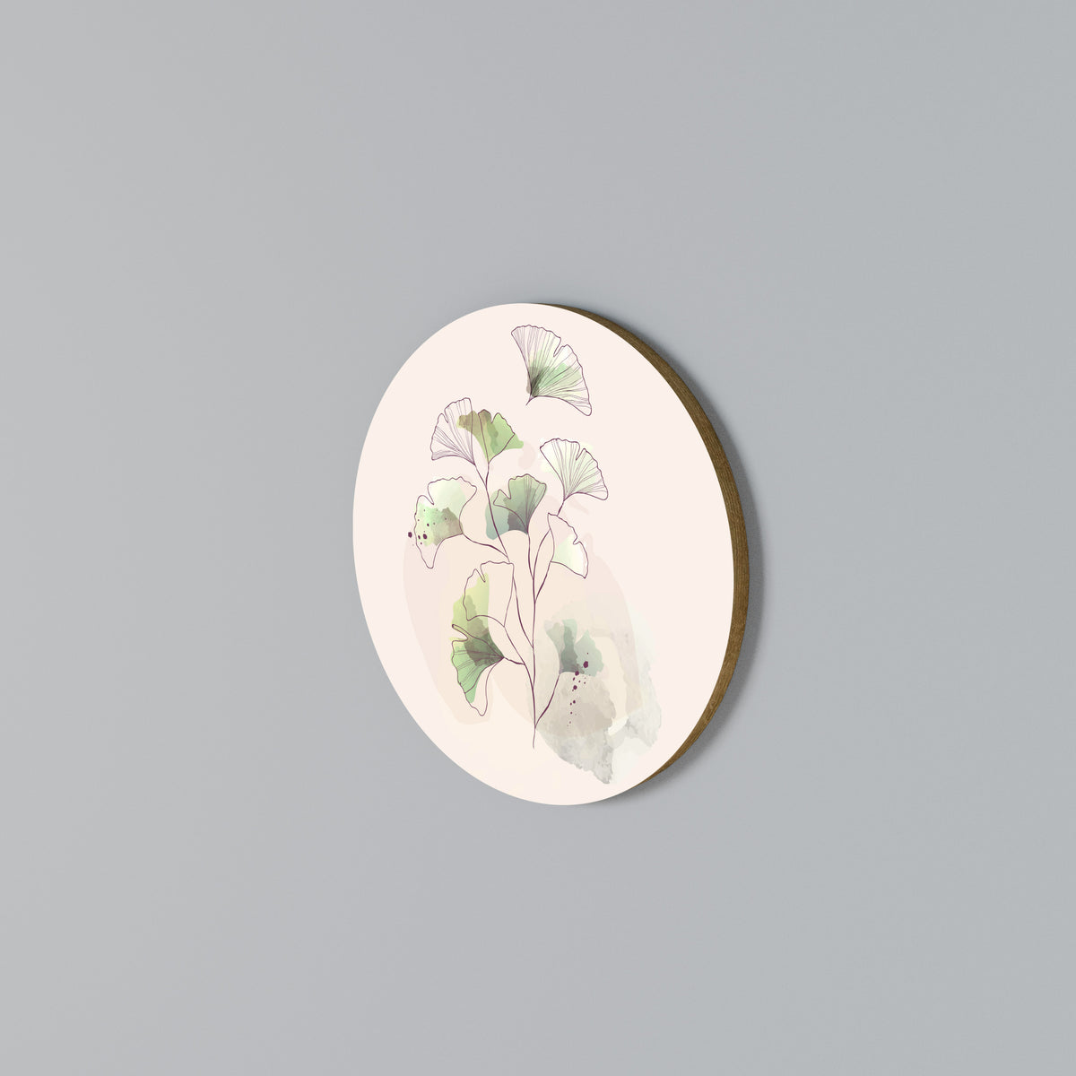 FOLIAGE REVERIE Rundes Wandbild