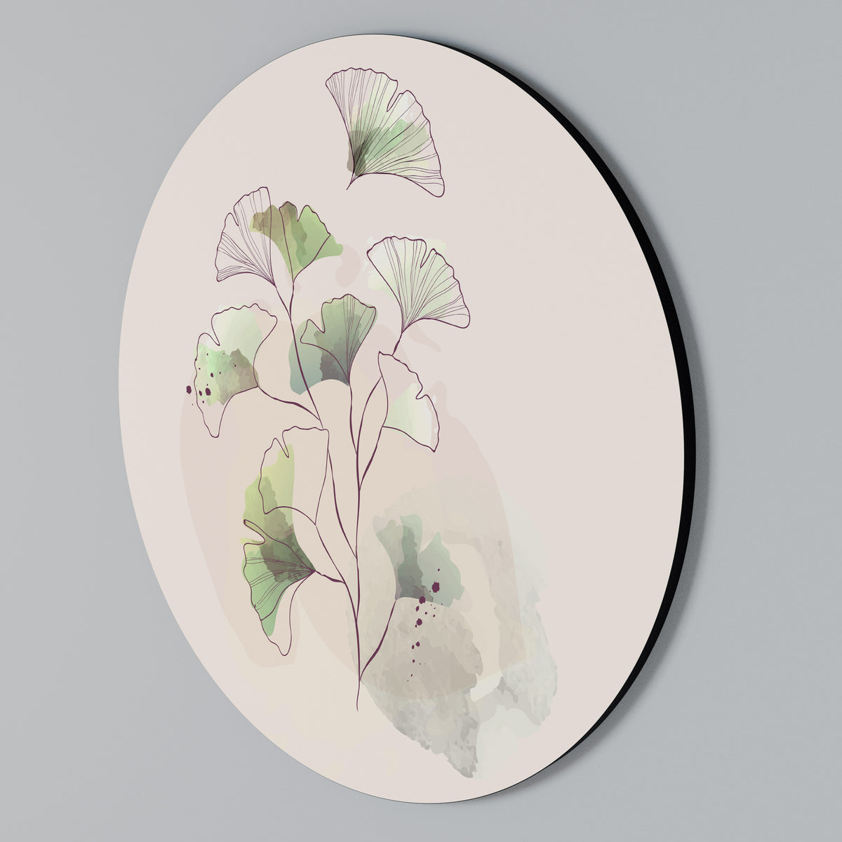 FOLIAGE REVERIE Rundes Wandbild