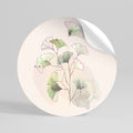 FOLIAGE REVERIE Peel and Stick Round Sticker
