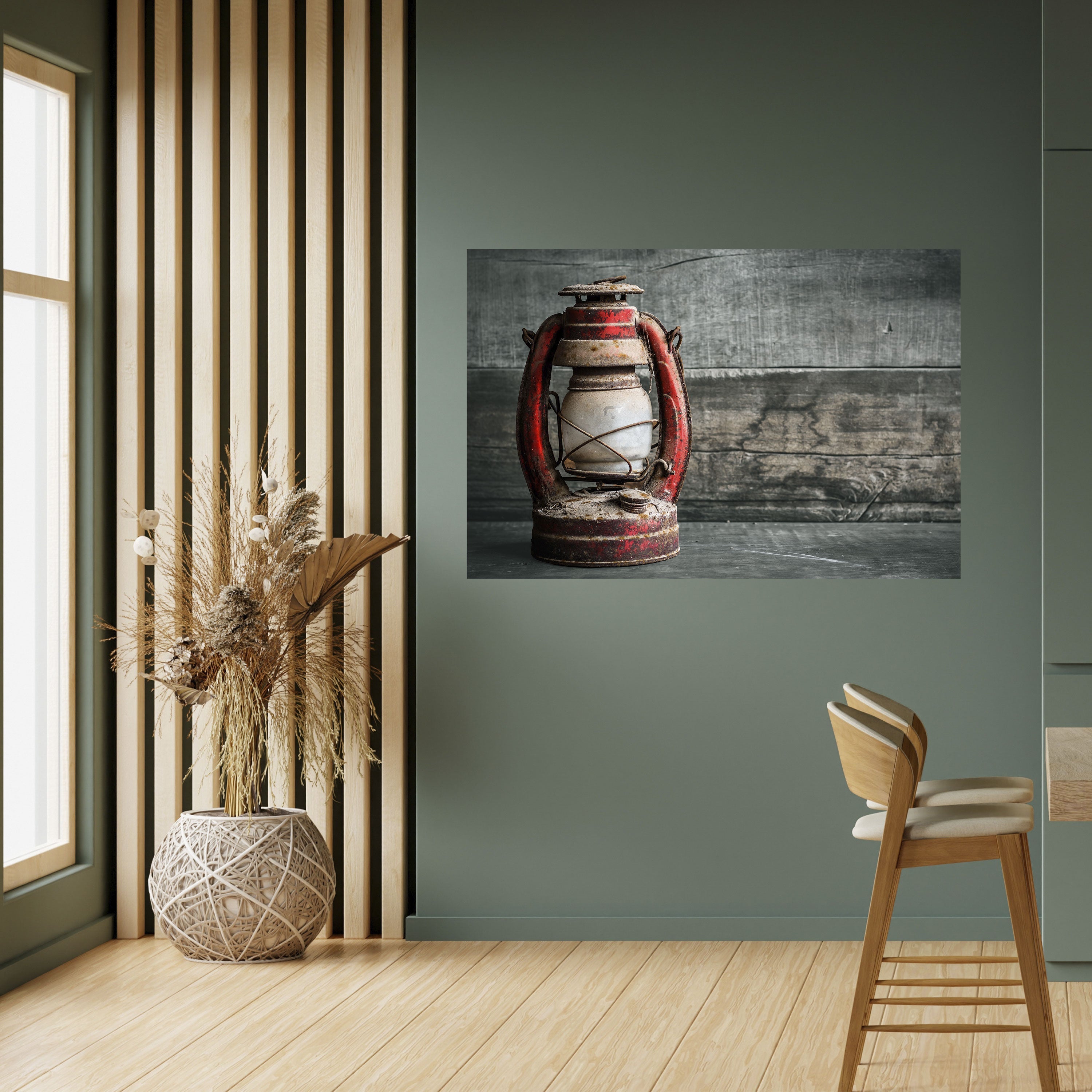 Laterne der Erinnerungen, horizontales Poster zum Abziehen und Aufkleben