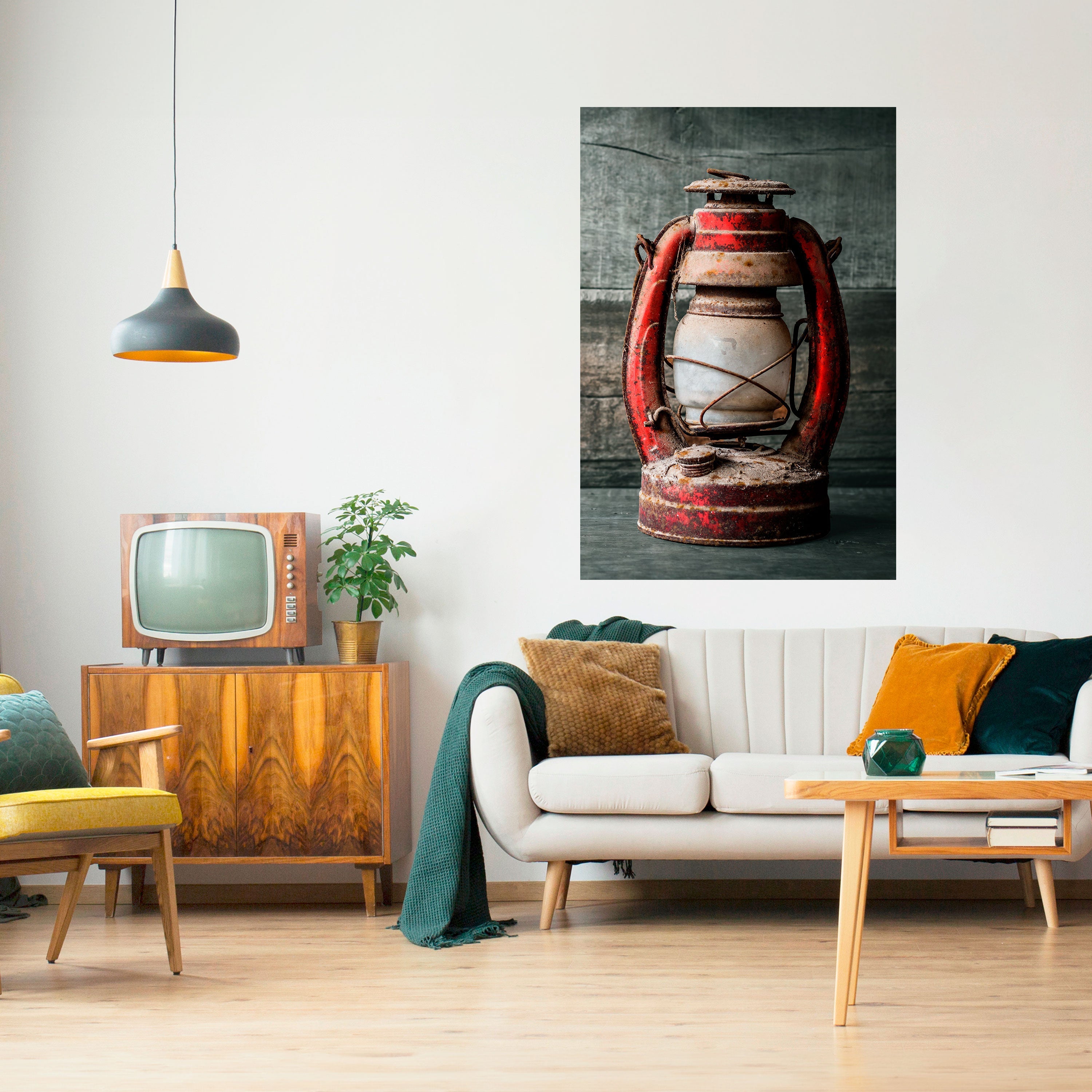 Laterne der Erinnerungen, vertikales Poster zum Abziehen und Aufkleben