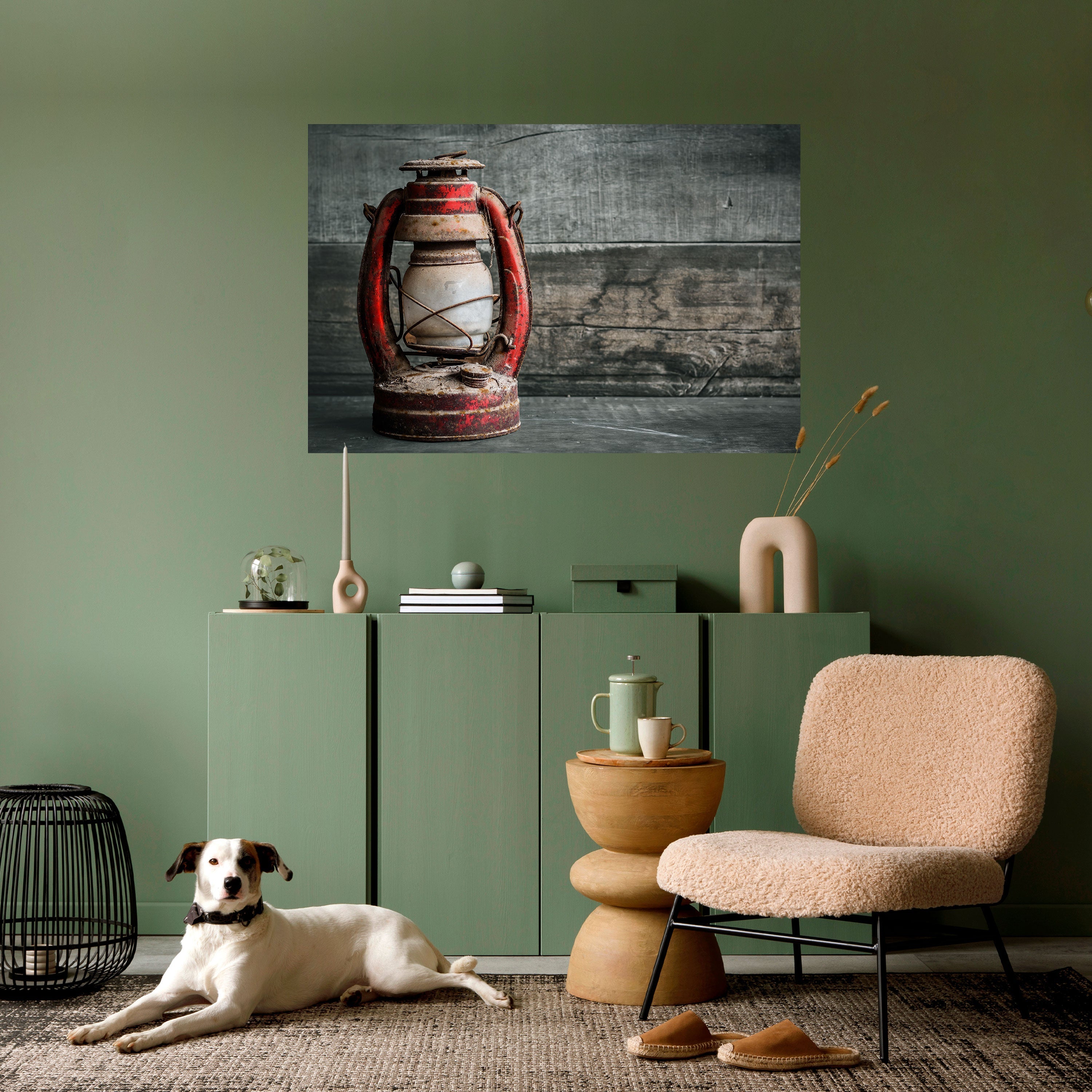 Laterne der Erinnerungen, horizontales Poster zum Abziehen und Aufkleben