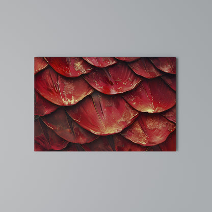 RUBY PETAL DANCE Horizontal Canvas Print