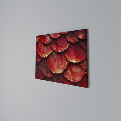 RUBY PETAL DANCE Horizontal Canvas Print