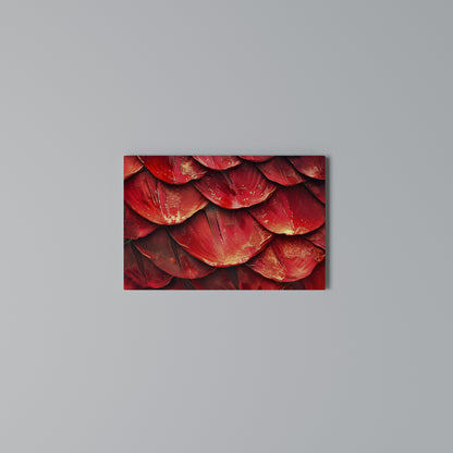 RUBY PETAL DANCE Horizontal Canvas Print
