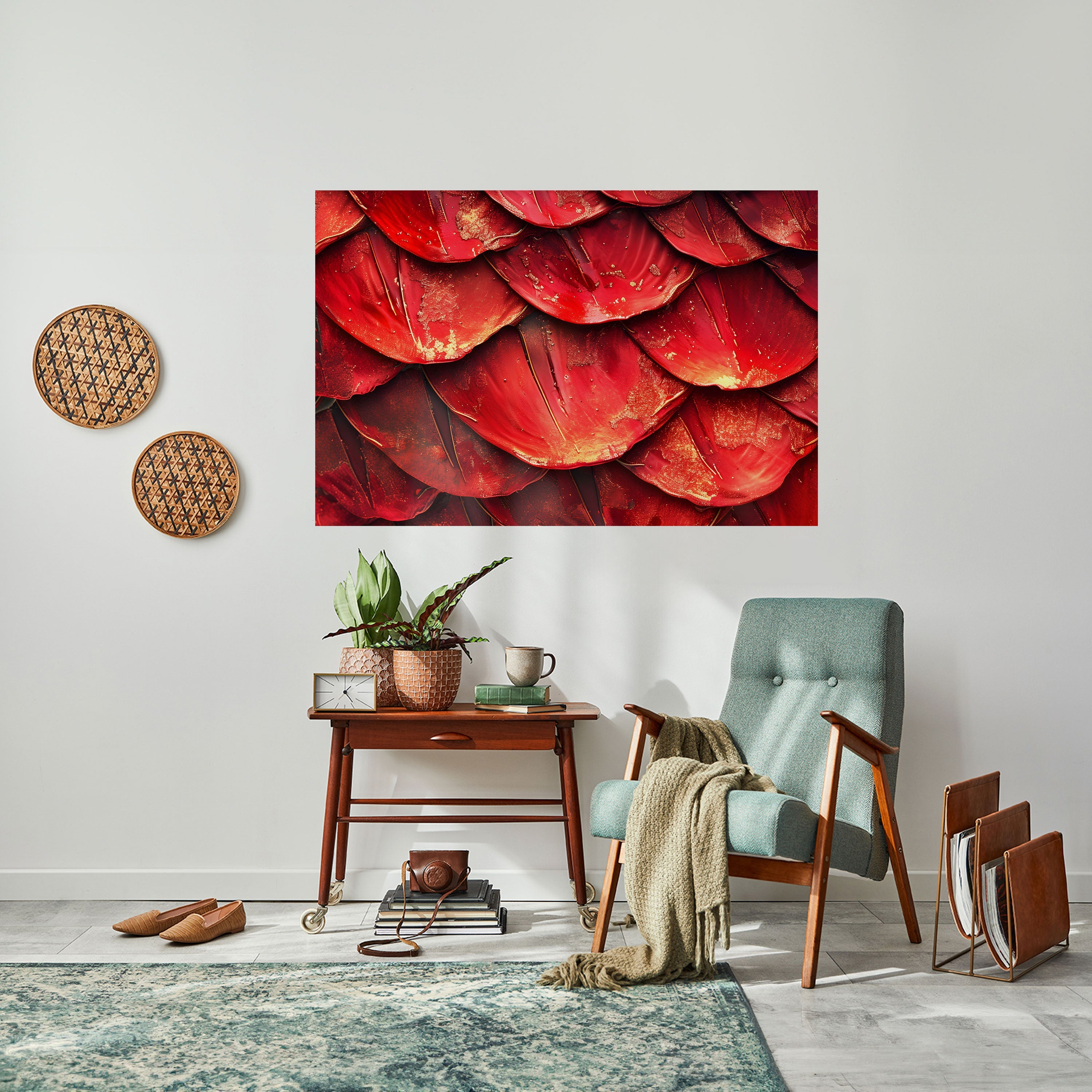 RUBY PETAL DANCE Horizontales Poster zum Abziehen und Aufkleben