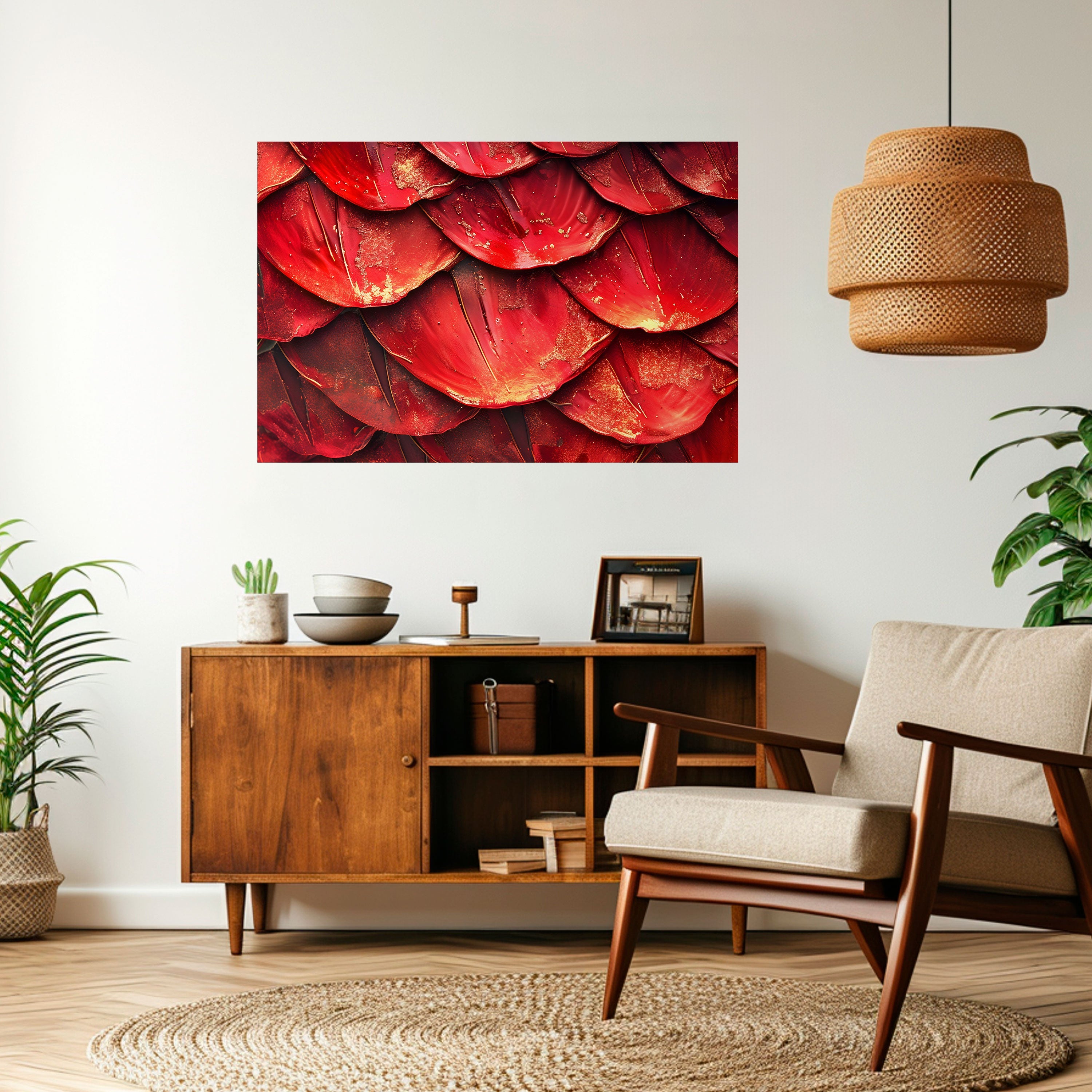 RUBY PETAL DANCE Horizontales Poster zum Abziehen und Aufkleben