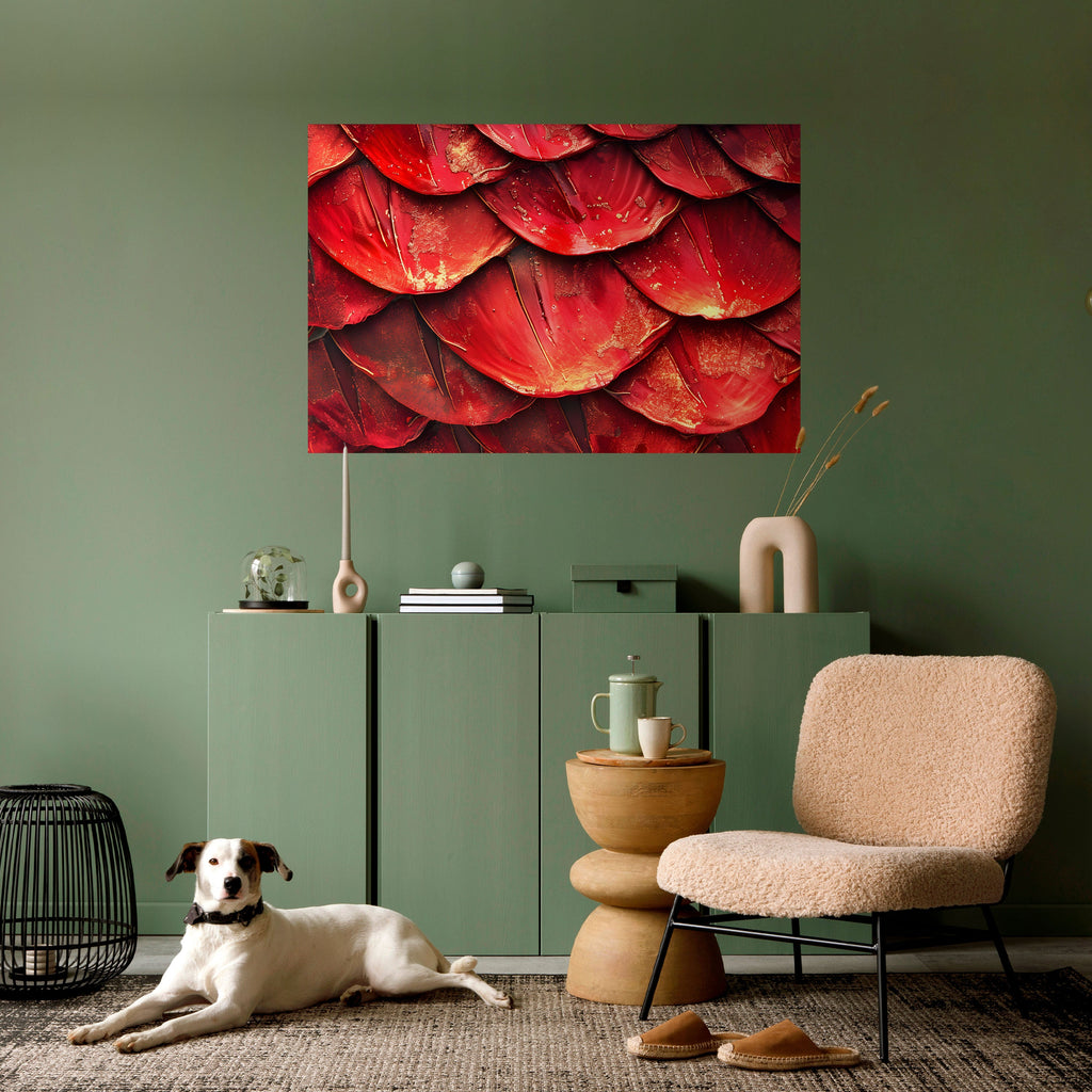 RUBY PETAL DANCE Horizontales Poster zum Abziehen und Aufkleben