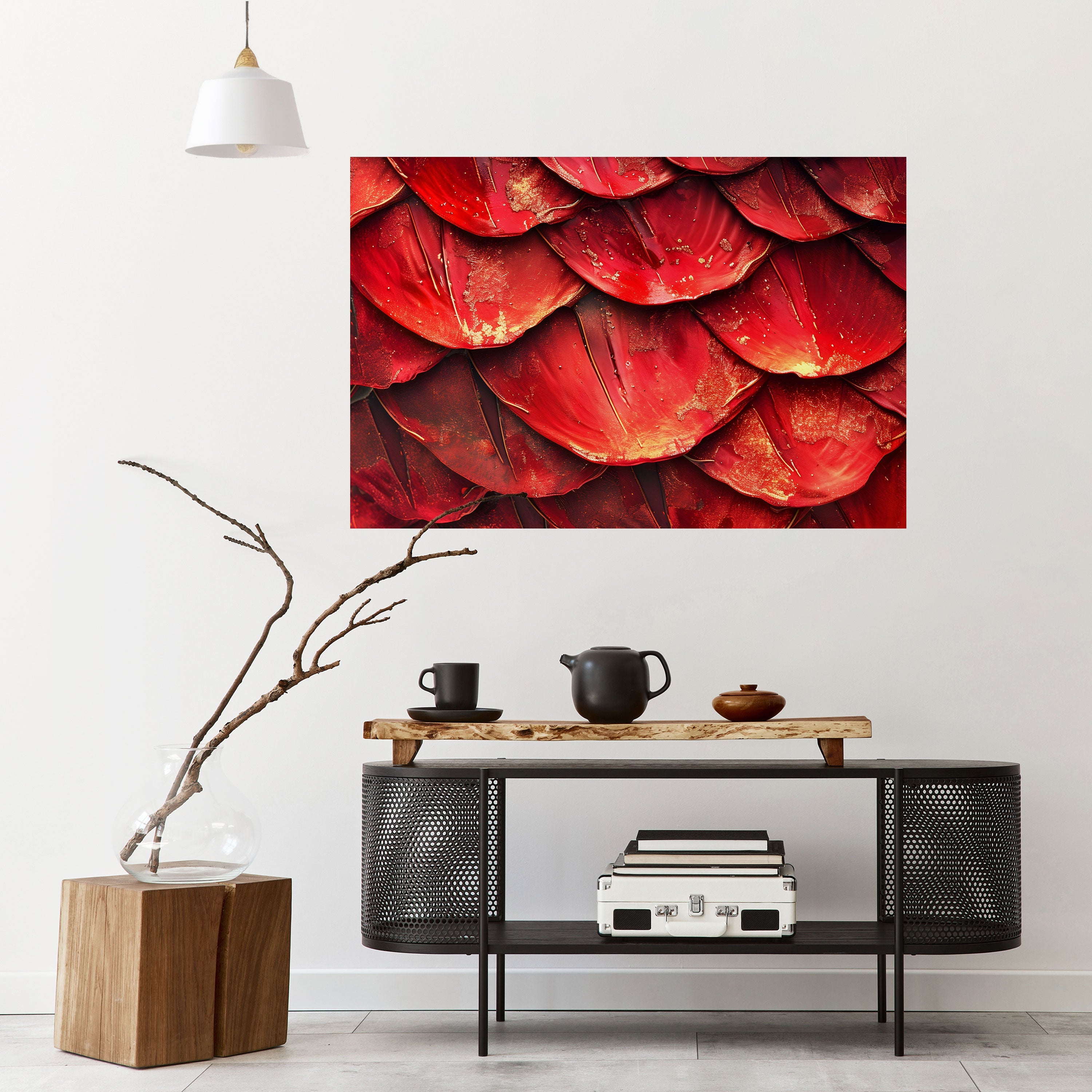 RUBY PETAL DANCE Horizontales Poster zum Abziehen und Aufkleben