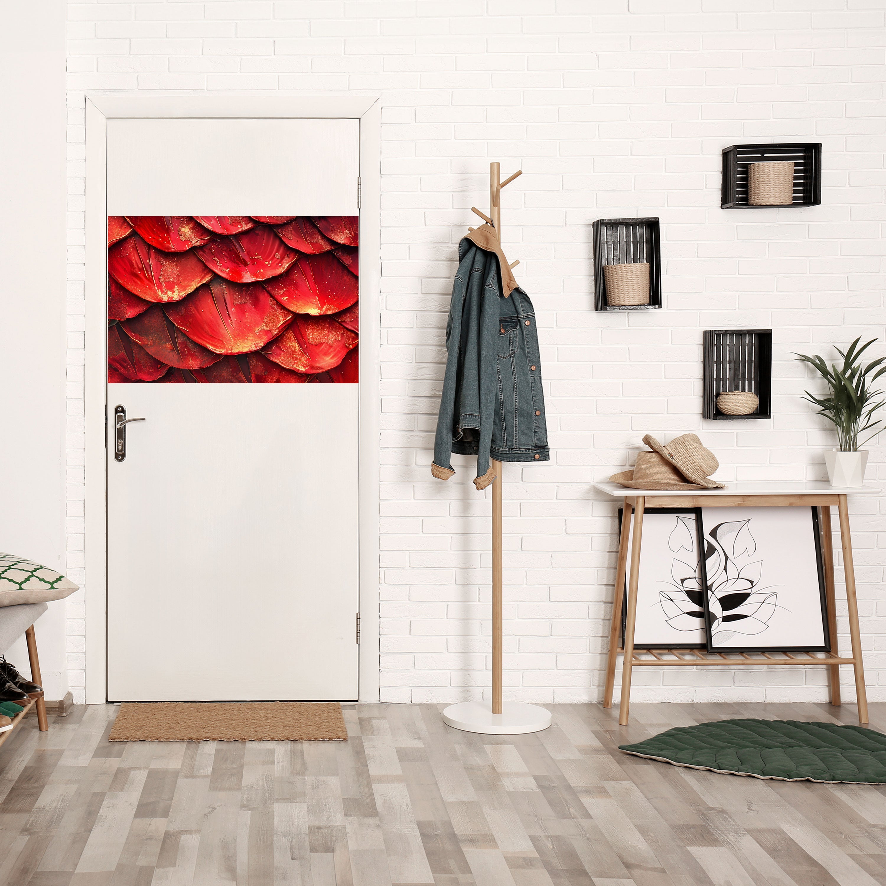 RUBY PETAL DANCE Horizontales Poster zum Abziehen und Aufkleben