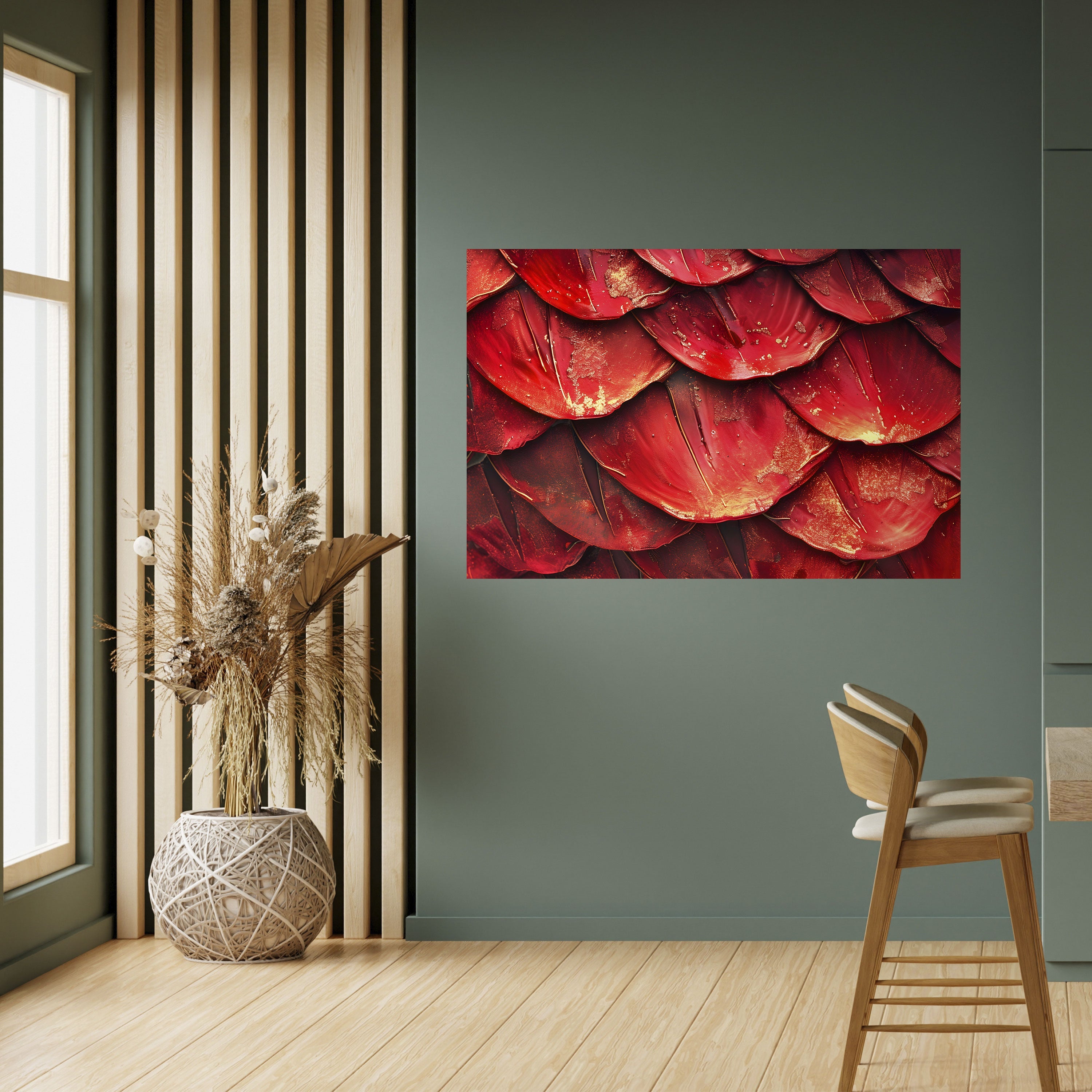 RUBY PETAL DANCE Horizontales Poster zum Abziehen und Aufkleben